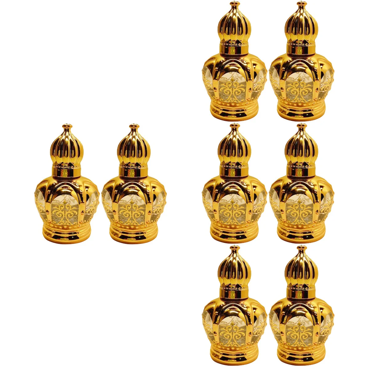 8 Pcs  Essential Oil Bottles Perfume Roller Bottles Empty Roll On Glass Bottles(15ml)