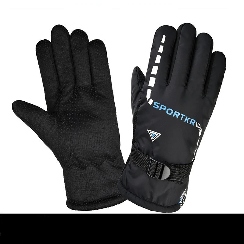 

Cycling gloves, winter plush, windproof and warm outdoor ski cotton gloves