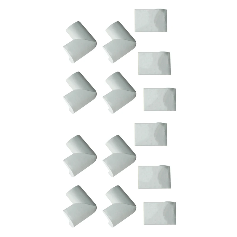 

New8 X Baby Safety Corner Cushions - Desk Table Cover Protector - Safe For Child-White