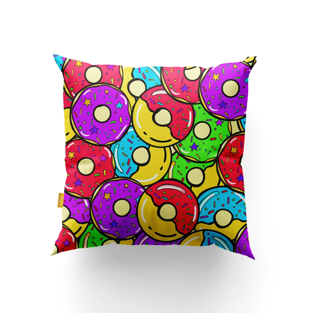 

50 * 145cm Tempting Desserts, Doughnuts Print Polyster Cotton Fabric for DIY Pillow Quilt Crafting Materials