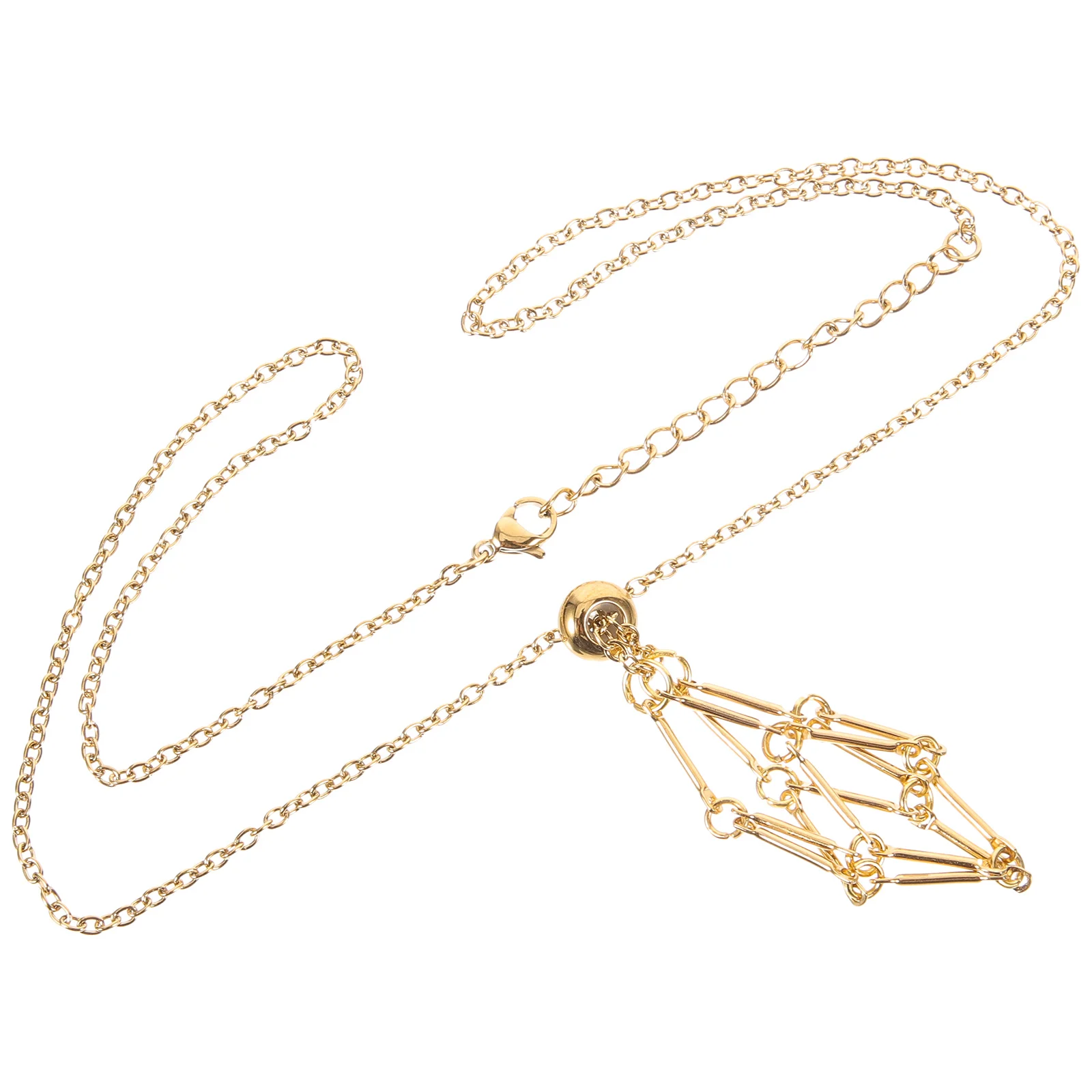 Сетчатая сумка из натурального кристалла с необработанным камнем металлическое