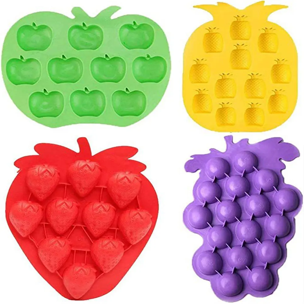 

Apple Pineapple Strawberry High Quality Baking Mold Diy Silicone Mold Chocolate Fruit Ice Molds Kitchen Accessories Candy Mold