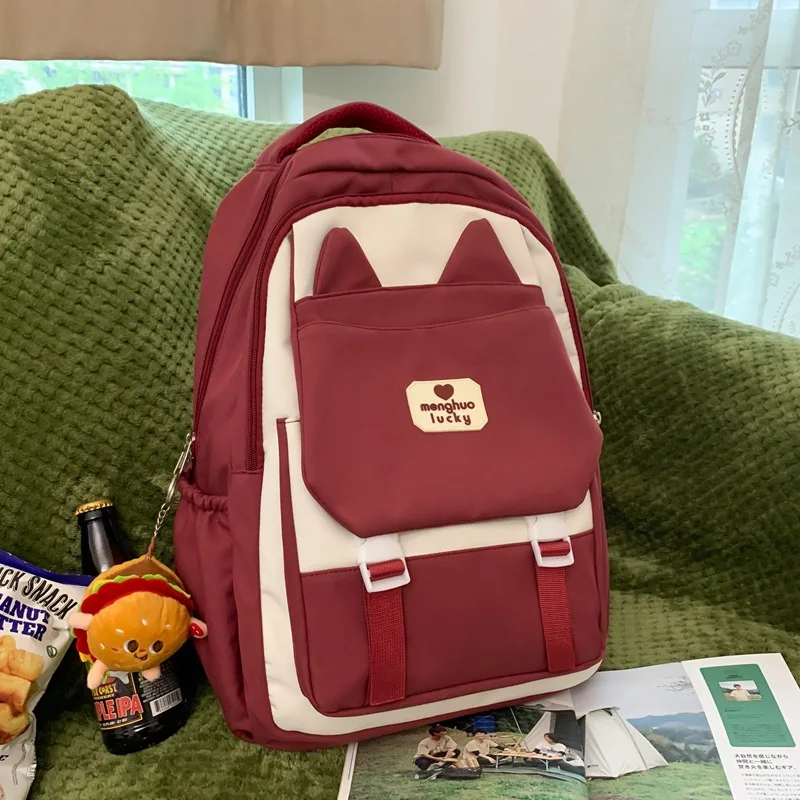 

Школьный ранец для студентов колледжа для девочек-подростков, школьный рюкзак, Женский нейлоновый повседневный рюкзак для кампуса
