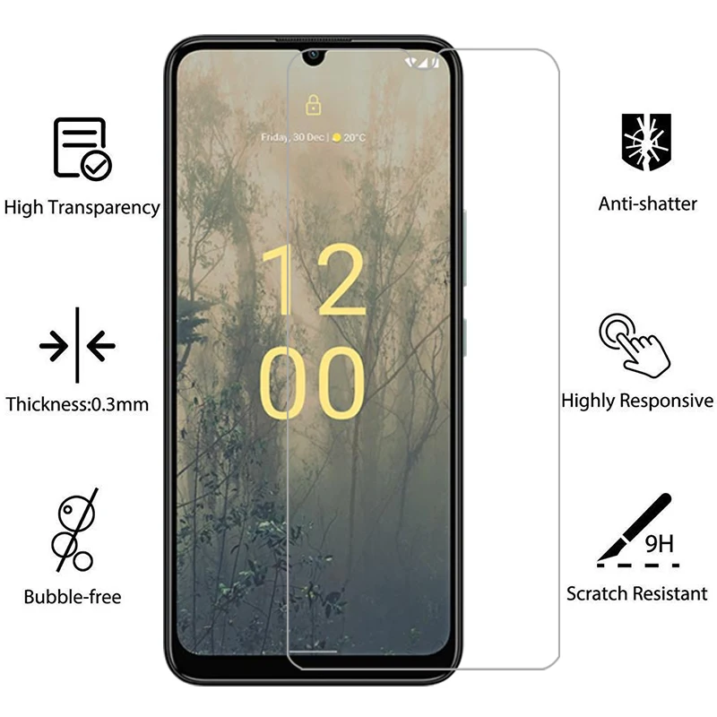 Защитное закаленное стекло для nokia c31 чехол телефона nokiac31 c 31 31c задняя крышка 360