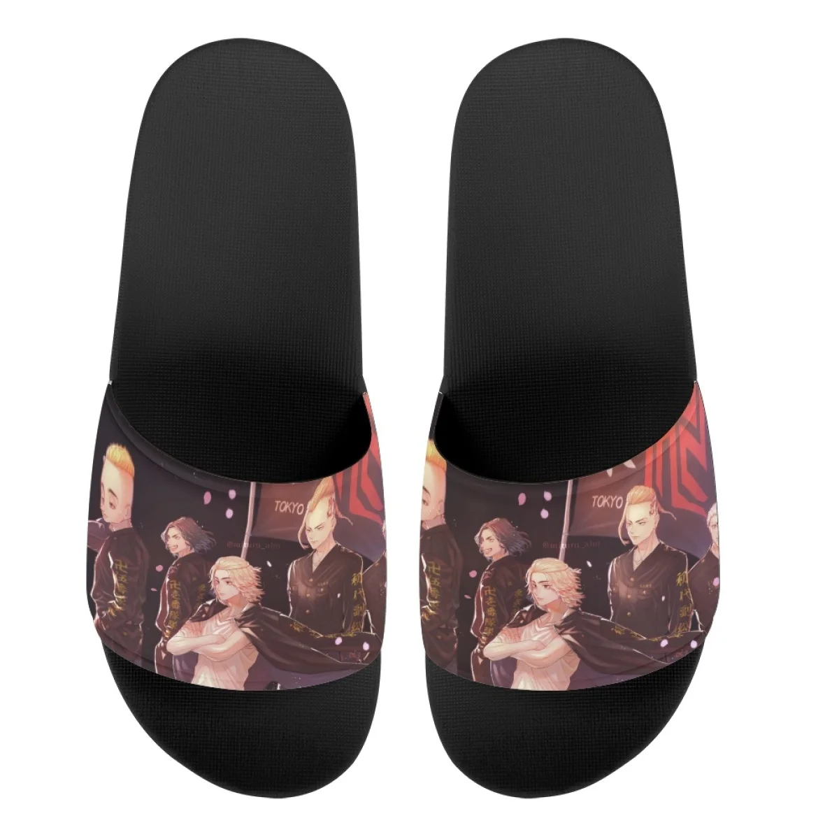 Tokyo Swastika Avengers Indoor Slippers New Fashion Bathroom Adults Children Flats Personalized Design Durable Holiday Gift Shoe