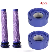 2 pack pre filters and 2 pack hepa post filters replacements compatible for dyson v8 and v7 cordless vacuum cleaners part