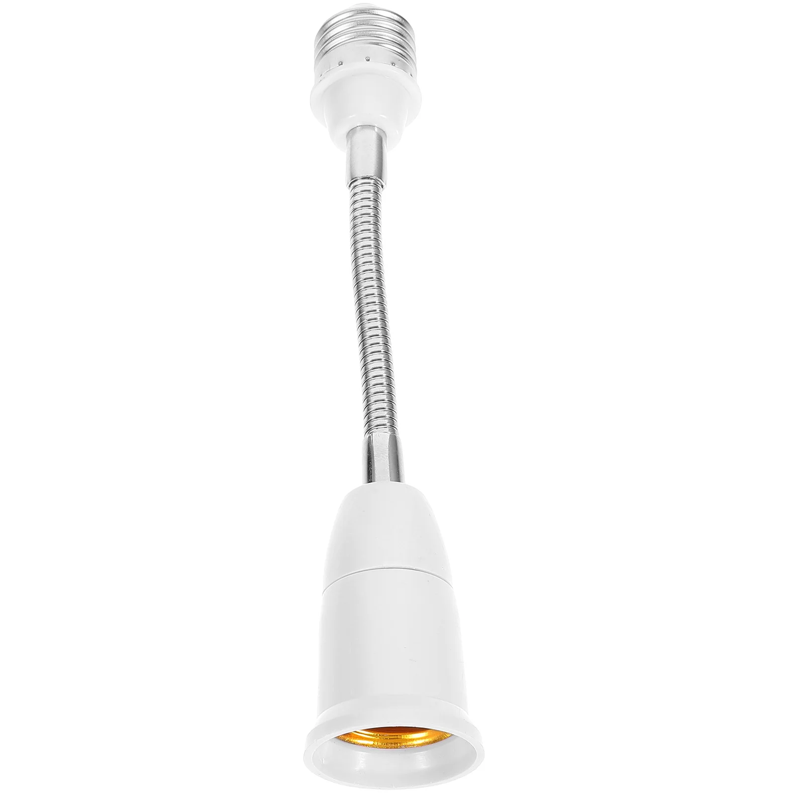 

Hose Light Bulb Adapter Socket Extender Extension Base White Converter