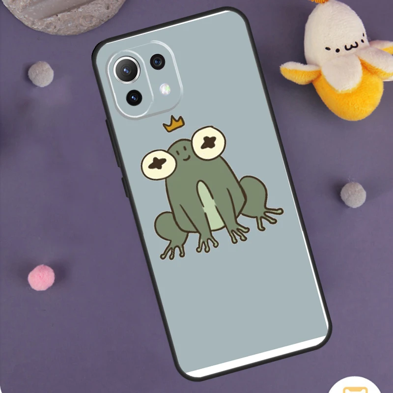 Фото Чехол Mushroom Frog для Xiaomi 15 Ultra 13T 14T 15T 17 Pro Max POCO F7 F5 F6 X5 X6 X7 X8 Pro F8 Ultra №2
