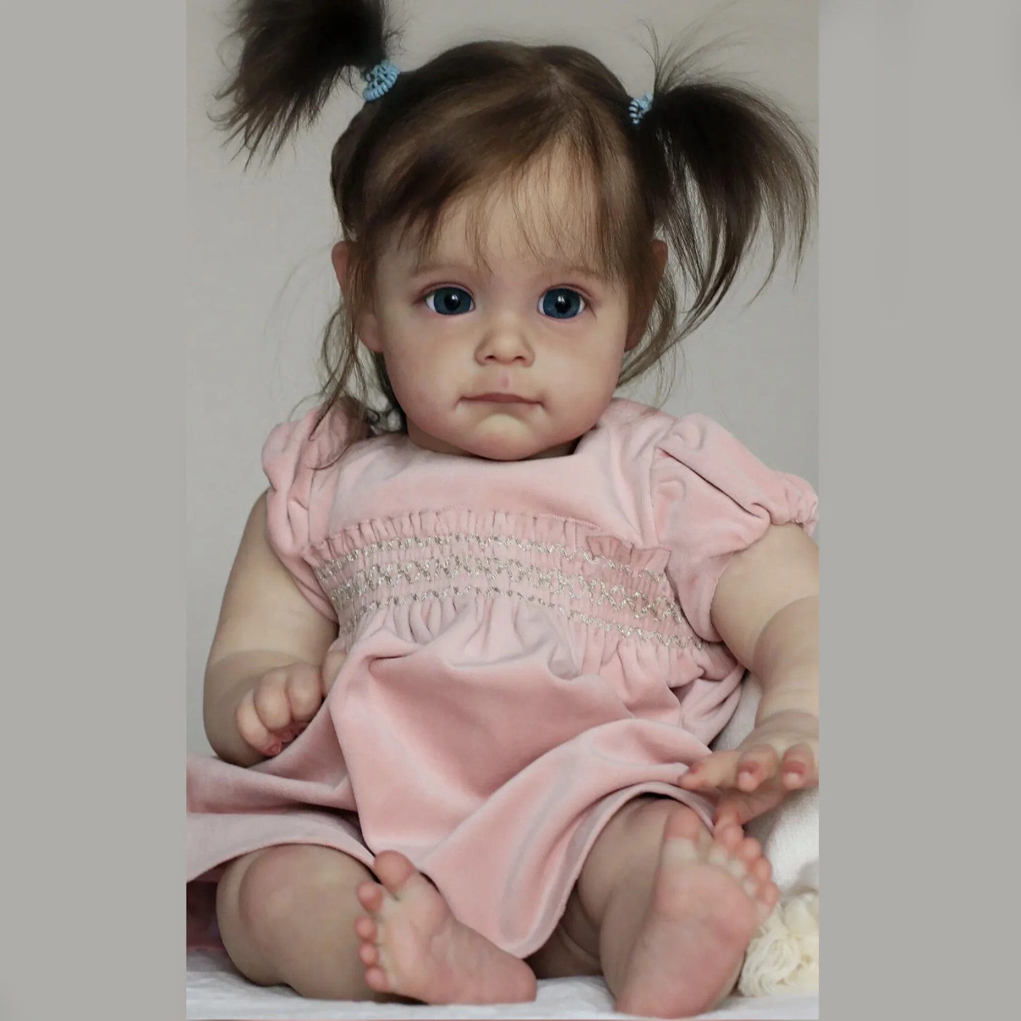 

55CM Lifelike Maggie Bebe Reborn Girl Soft Touch High Quality Bebê Reborn with Handmade Rooted Hair Pеборн девочка