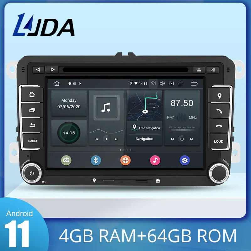 LJDA PX6 Android Car Multimedia Player GPS for Volkswagen VW golf passat b6 Touran polo sedan Tiguan jetta 2 din Car Radio