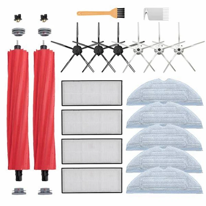 

Комплект аксессуаров для робота-пылесоса Roborock G10/T7SPLUS/S7, запасные части для Hepa-фильтра, сменные детали для уборки, 17 шт.