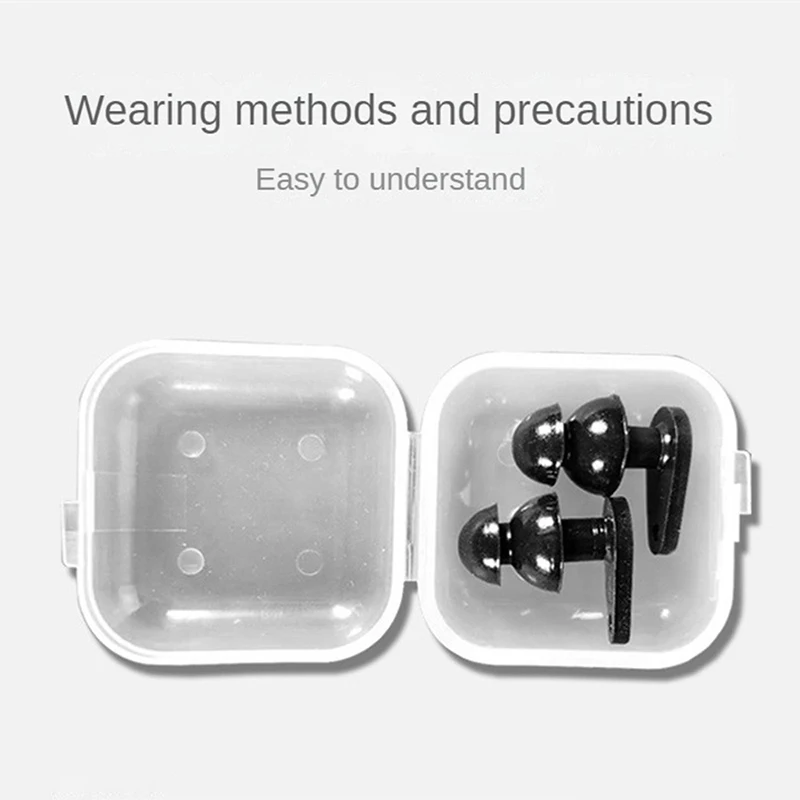 2 пары 1 беруши пара в коробке силиконовые мягкие звуковые с шумоподавлением вес 6