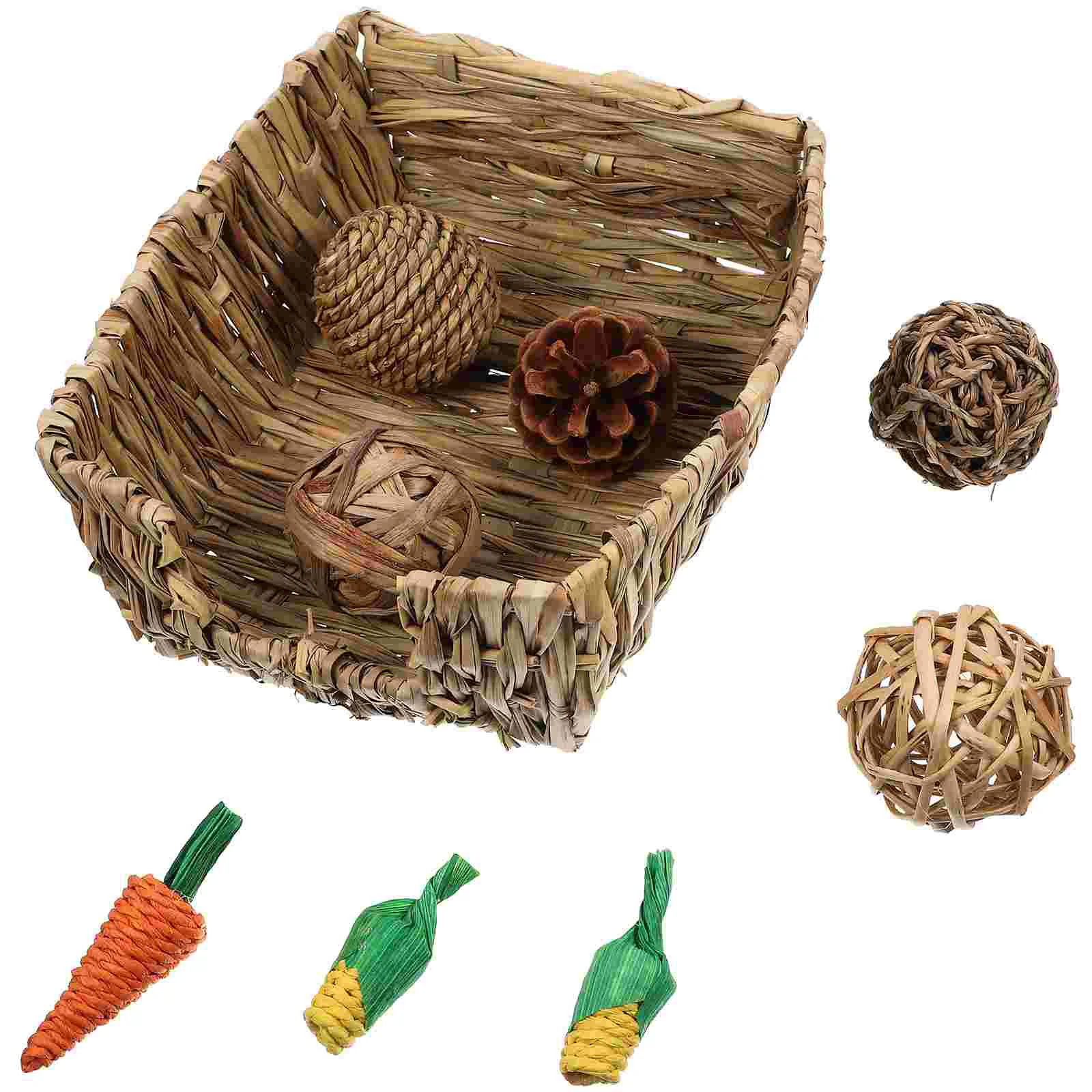 

Toys Bunny Rabbit Bedguinearabbits Stuff Chinchilla Cage Accessories Chew Teeth Bedding