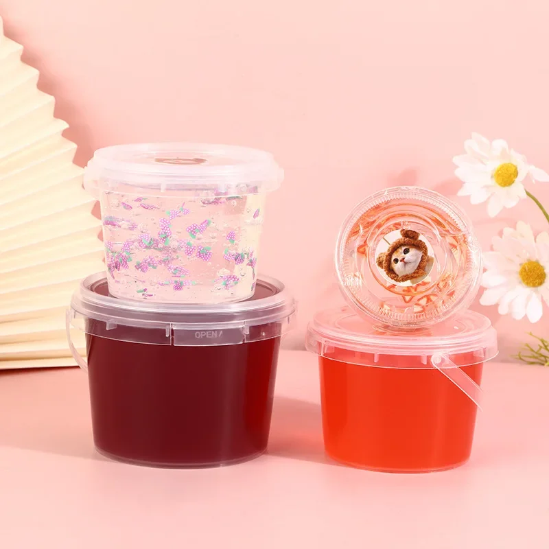 Слизь пушистый шарм для детей большое ведро из хрустальной грязи грязевой пены