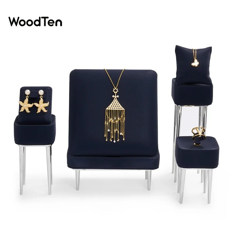 

Подставка для ювелирных изделий WoodTen, подставка для сережек, колец, браслетов, ожерелий, аксессуары для ювелирных изделий из искусственной к...