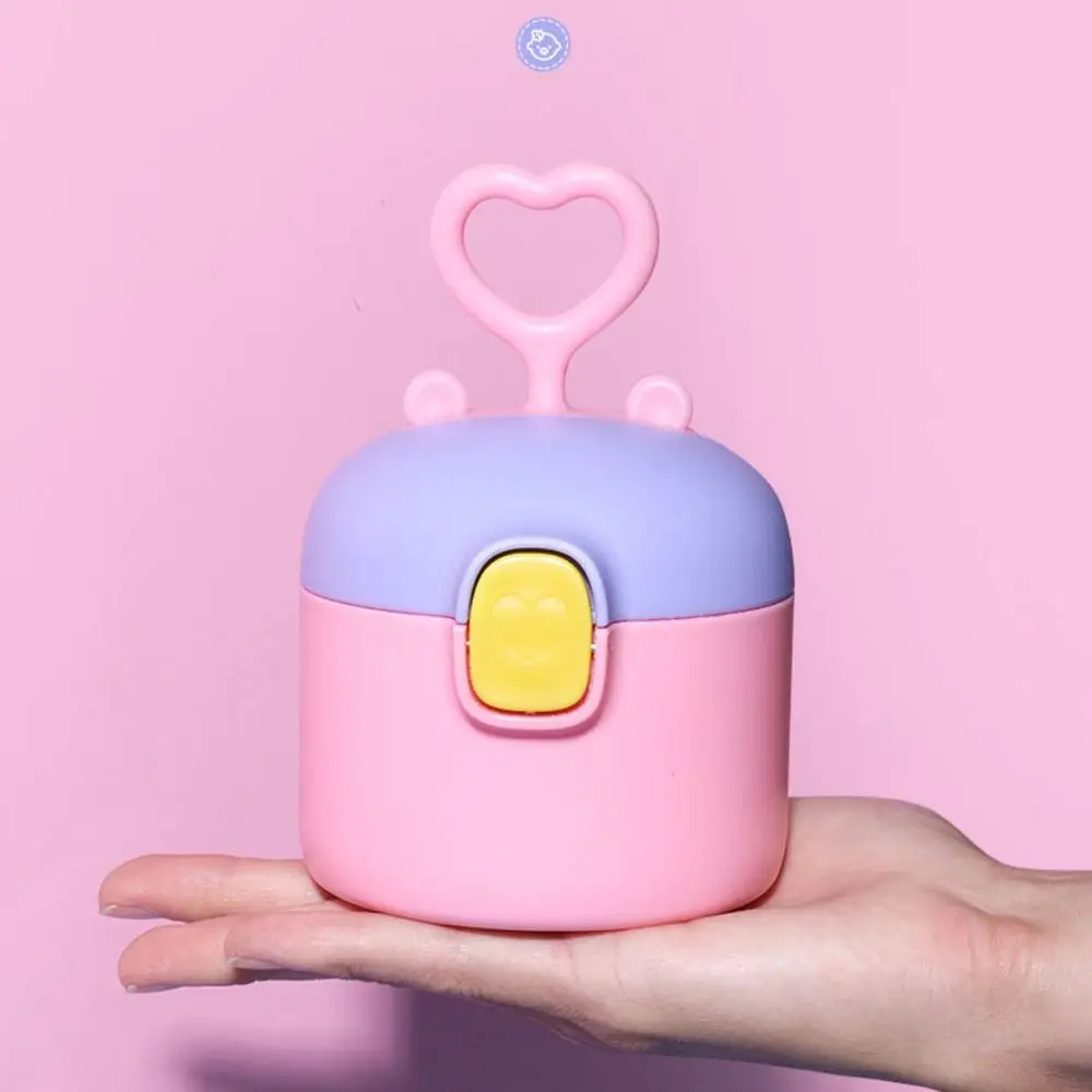 

Moisture-proof Portable Infant Toddler Cereal Food Case Snacks Container Storage Box Milk Powder Box With Spoon