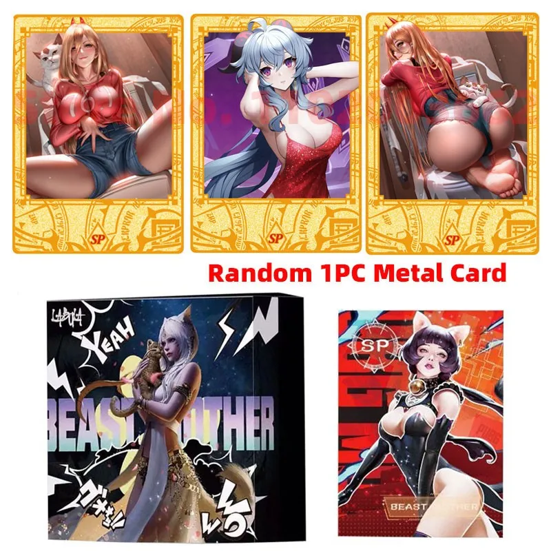 

2023 New Waifu Goddess Story Collection Cards +1PC Metal Card Child Kids Birthday Gift Board Game Cards Table Toys For Christmas