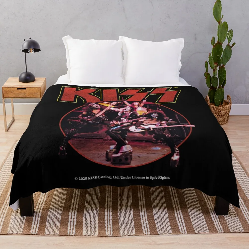 

Дизайнерское одеяло Kiss Band, двойное летнее покрывало для путешествий