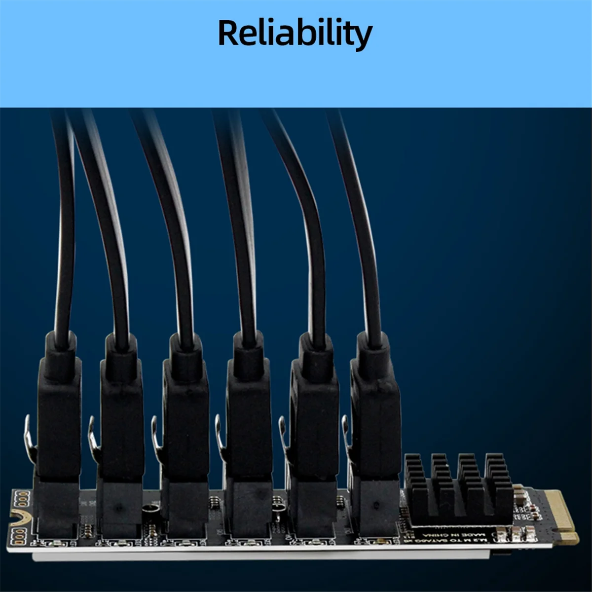 Карта адаптера M.2 NVME PCI-E PCIE X4 X8 X16 на 6-портовый 3.0 SATA Riser ASM1166 расширения сервера