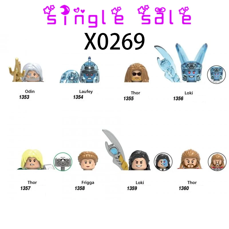 

X0269 Comic Movie Suit Rocky Hydra King Building Blcoks Moc Bricks Sets Puzzle Diy City Home Eductional Children Toys Lover Gift