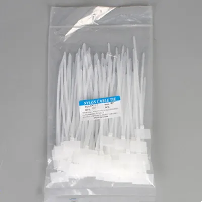 

100 шт. нейлоновых самоблокирующихся кабельных стяжек 3*100 мм, 4*150 мм, 4*200 мм