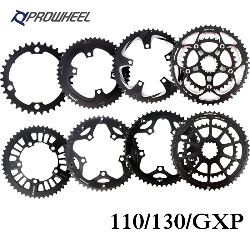 

Road Bike Chainwheel 110BCD 130BCD GXP double Sprocket Round Narrow Wide Chainring For 8/9/10/11/12 Speed bicycle crankset