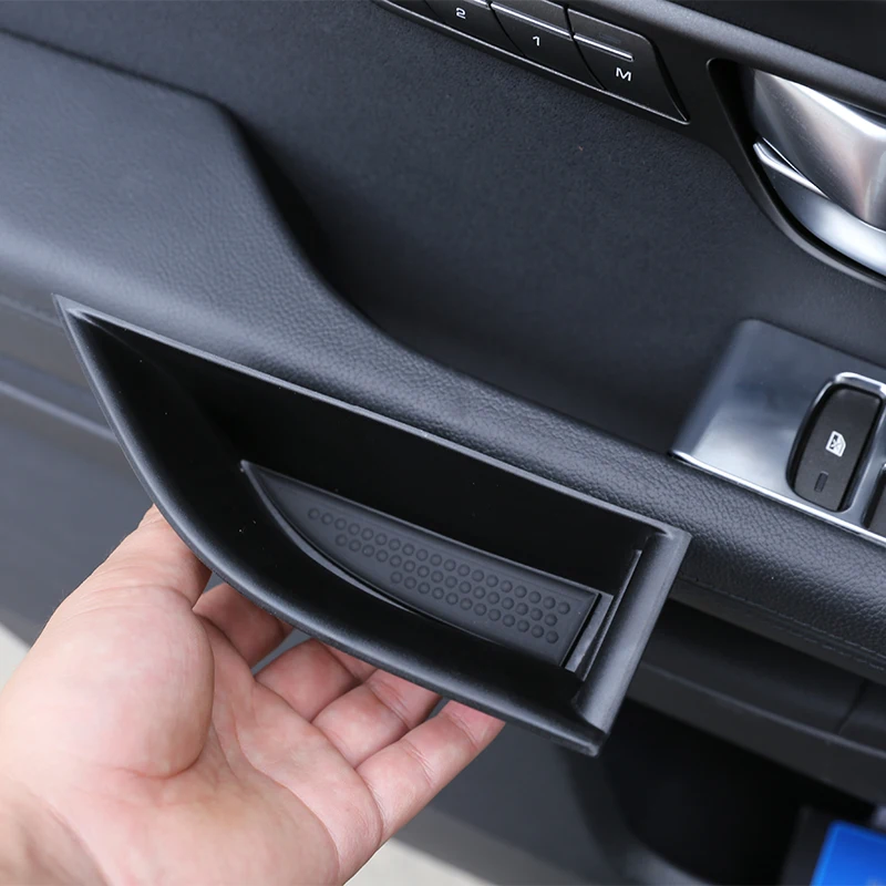 

For Land Rover Range Rover Evoque 2012 -2018 Car Front /Rear Door Storage Box Armrest Handle Container Abs Black Accessories