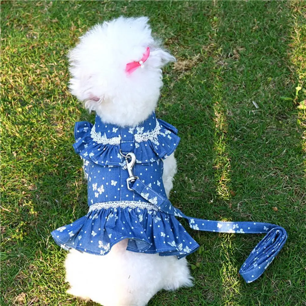 

High Elasticity Good Ductility Dog Cat Harness Leash Set for Daily Wear