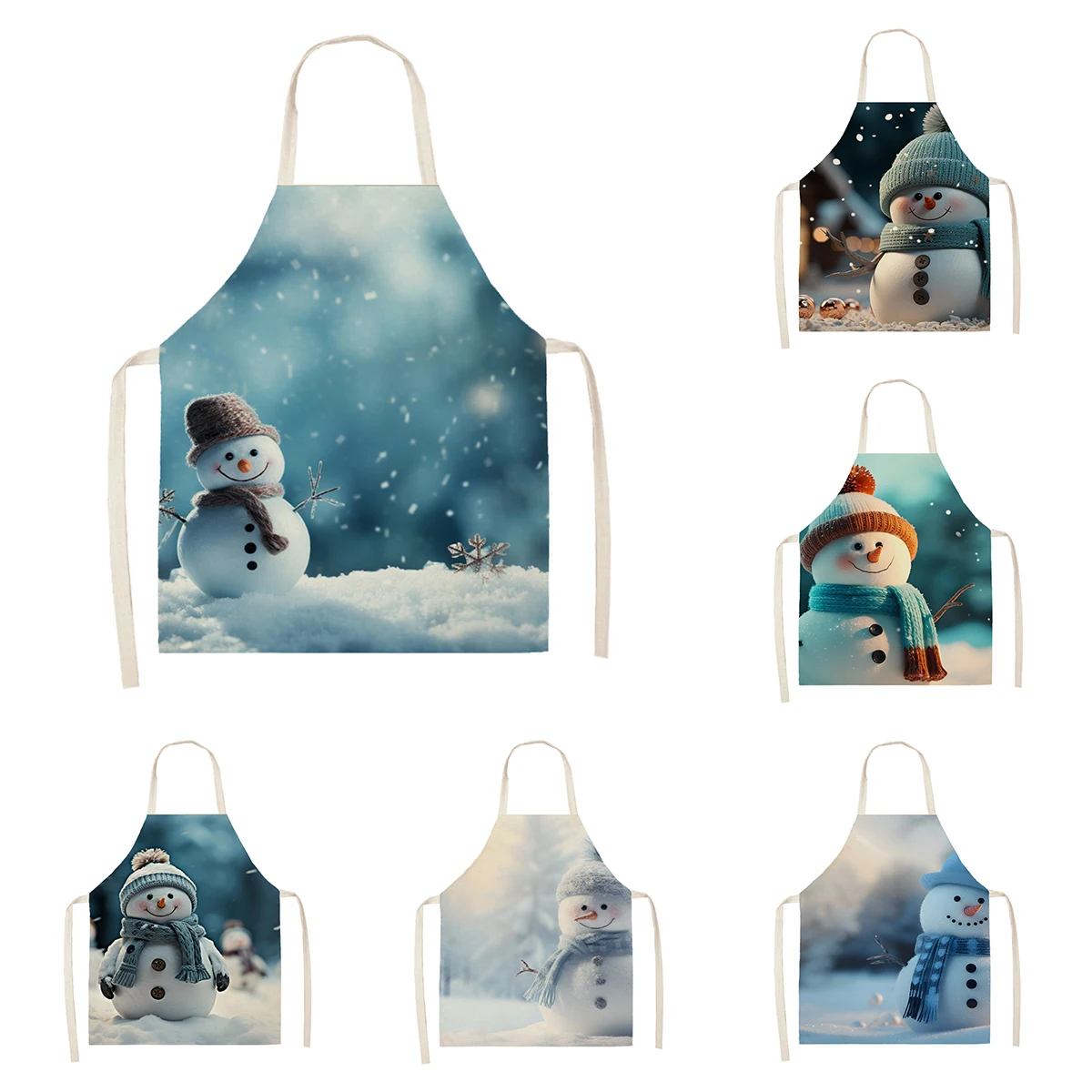 Кухонный Фартук для женщин льняной водонепроницаемый фартук мужчин и детей