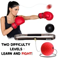 boxing reflex ball on string headband set punching fight speed bag agility reaction training equipment for kids adult muay thai