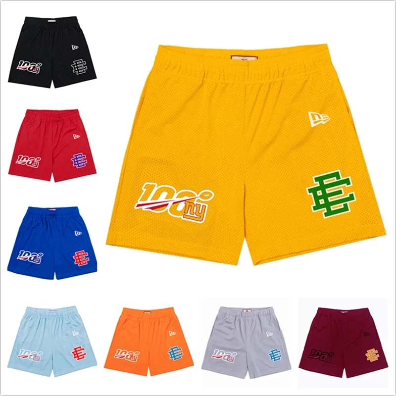 

2022 Eric Emanuel EE Shorts 100 New York Casual Shorts Men's Casual Shorts Fitness Sports Pants Summer Gym Workout Mesh Shorts