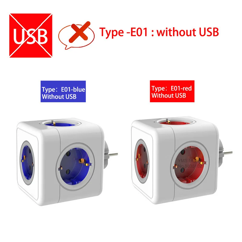 Удлинитель сетевой Sopend 220 В Usb C Pd 4 разъема Eu Kr Plug Переключатель Защита от