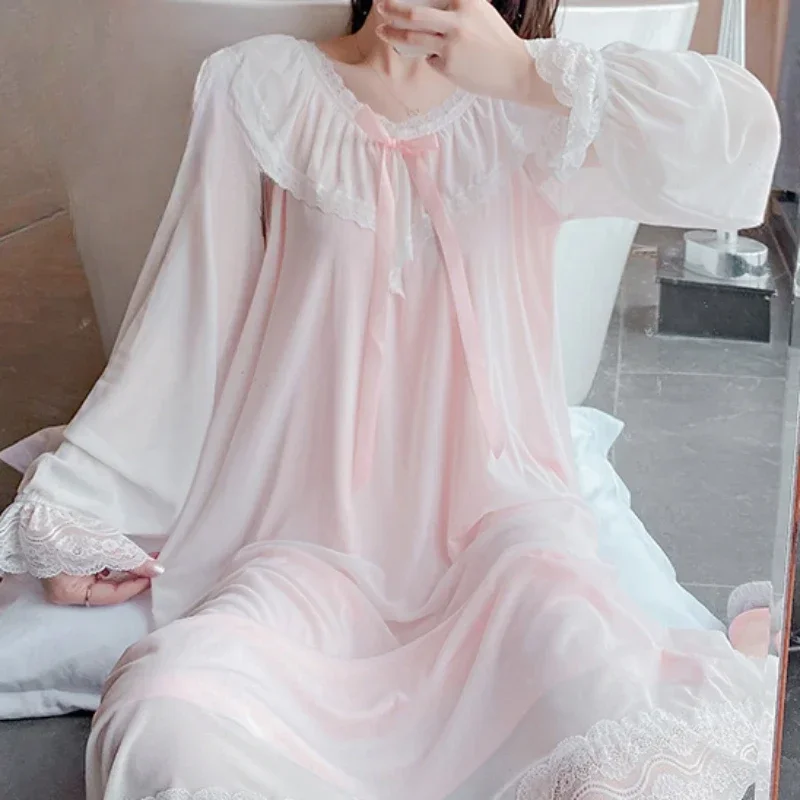 Викторианская ночная рубашка одежда для сна принцессы сказочное ночное платье