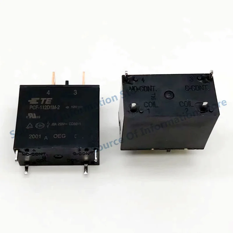 Фото Реле TE Tyco, 5 шт., реле PCF-112D1M-2 12 В постоянного тока, 4 контакта, 20 А 250 В переменного тока, оригинал №3