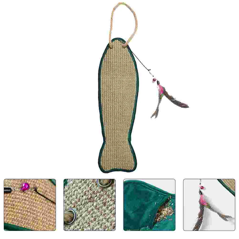

Cat Scratch Pad Toys Scratcher Mat Sisal Scratching Kitten Board Hanging Shaped Playing Protector Cats Sofa Furniture Animal
