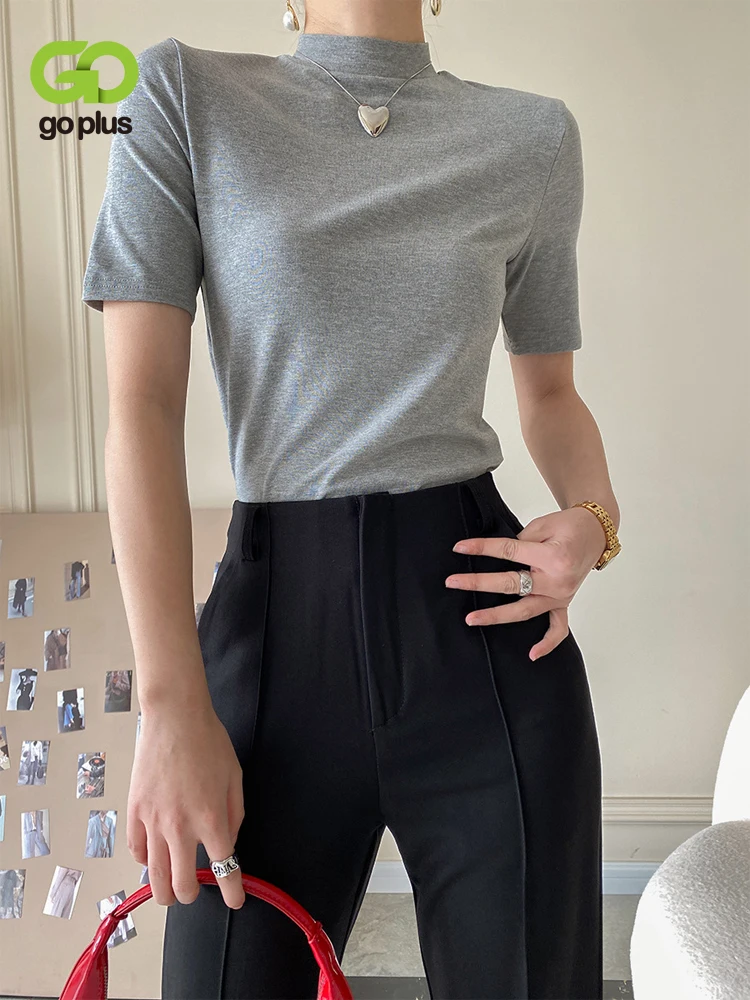 

Топ GOPLUS, женские футболки Y2k с коротким рукавом, белая футболка, черные женские топы, женские футболки, летние женские футболки, одежда