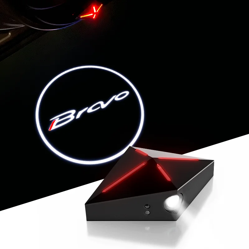

for Fiat BRAVO 2pcs Car door welcome warning light accessories