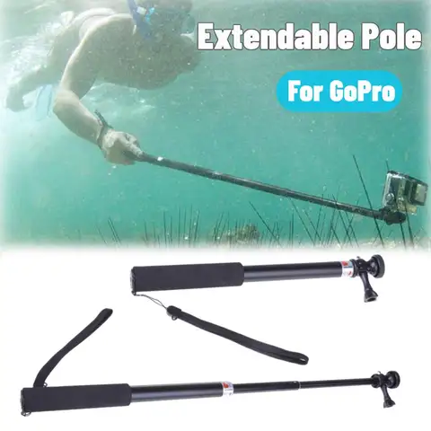 Водонепроницаемый монопод-штатив, телескопический выдвижной столб, ручной штатив, крепление для селфи, палка для экшн-видеокамеры GoPro Hero 2/3,