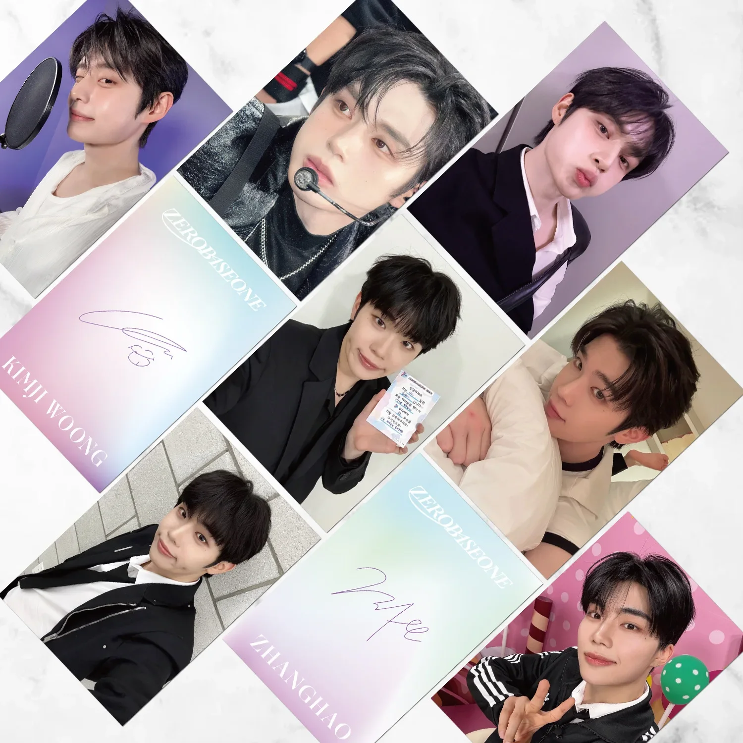 Фото 55 шт./компл. Idol Boy ZB1 новый альбом карты для селфи фотокарточки ZHANGHAO Ricky YUJIN Hanbin MATTHEW HD печатные ломо-карты подарки для фанатов №4