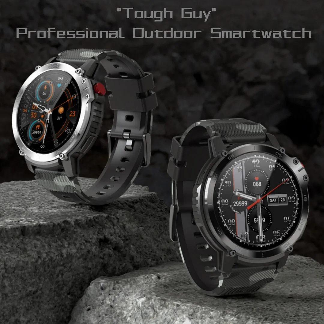 

2022 New C22 Bluetooth Talking Outdoor Tri-defense Multi-sport Smartwatch 1.6 Inch HD 4GB Large Capacity Memory Music Smartwatch