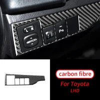 for toyota corolla 2014 18 real carbon fiber headlight switch panel sticker trim car interior accessories car interior supplies