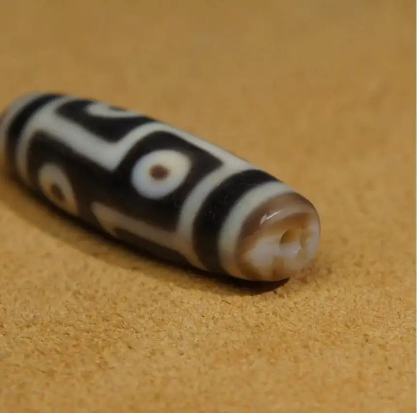 Масляные гладкие старые Агаты древние тибетские бусины DZI 6 глаз тотемный Амулет