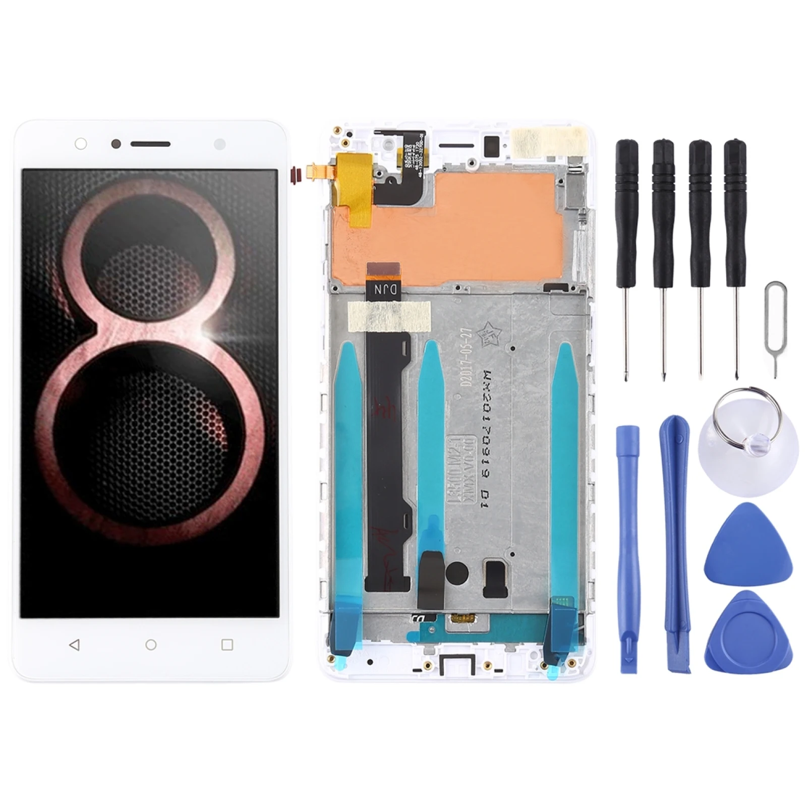 

OEM LCD Screen for Lenovo K8 Digitizer Full Assembly with Frame