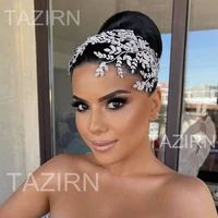 luxury crystal wedding hairband for women hair comb 2022 new bride headpiece fashion rhinestone party prom headwear hair jewelry