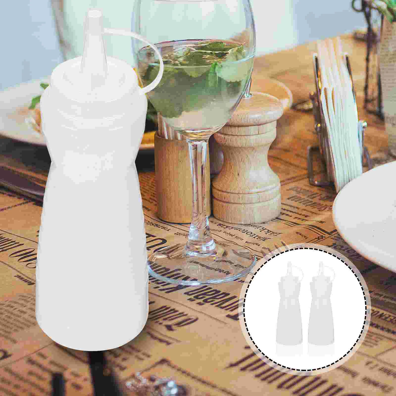 

2Pcs Ketchup Bottle Condiment Container Sauce Bottle Condiment Bottle
