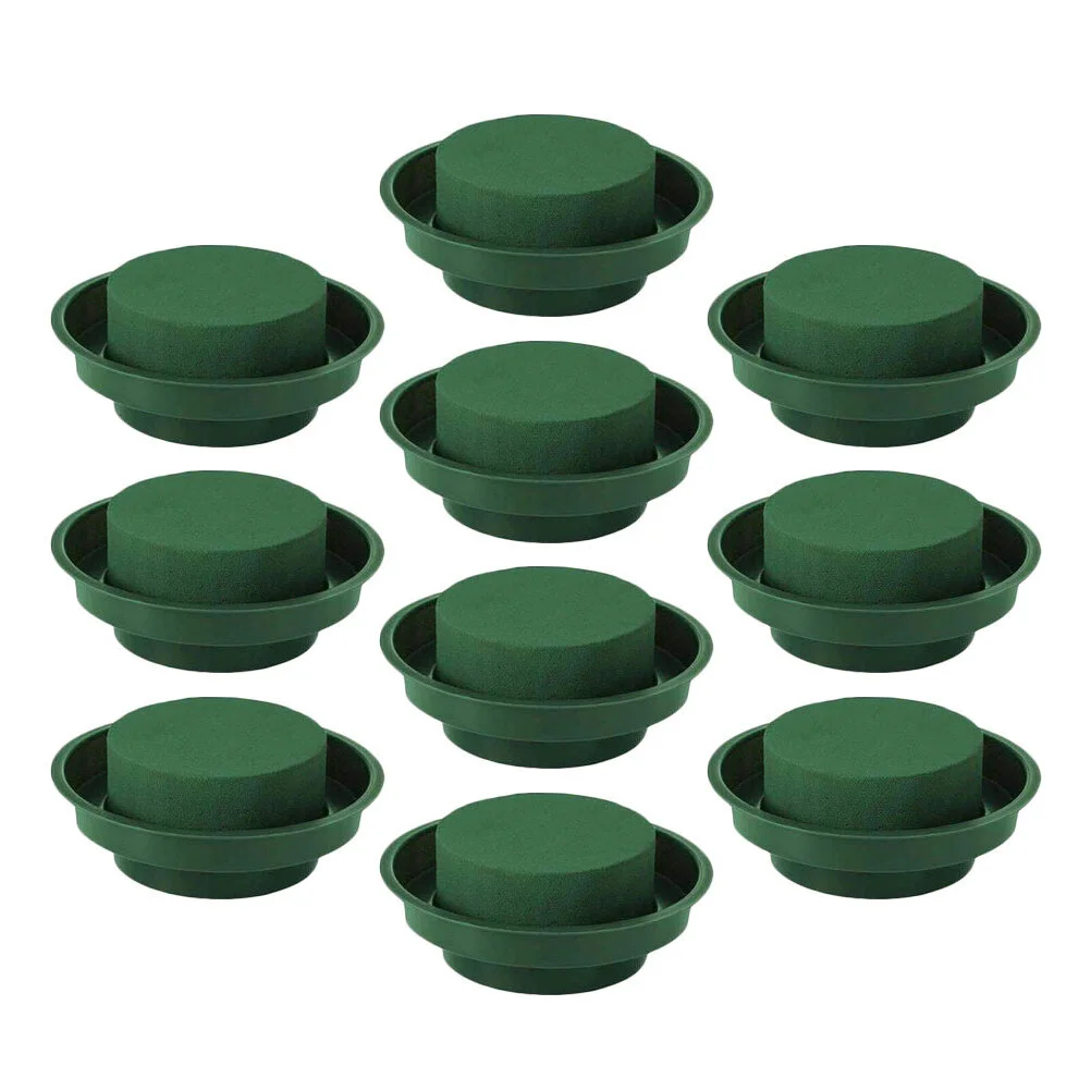 

10 Pcs Flower Mud Arrangement Tool Foams Plastic Pallet Floral Plate Pallets