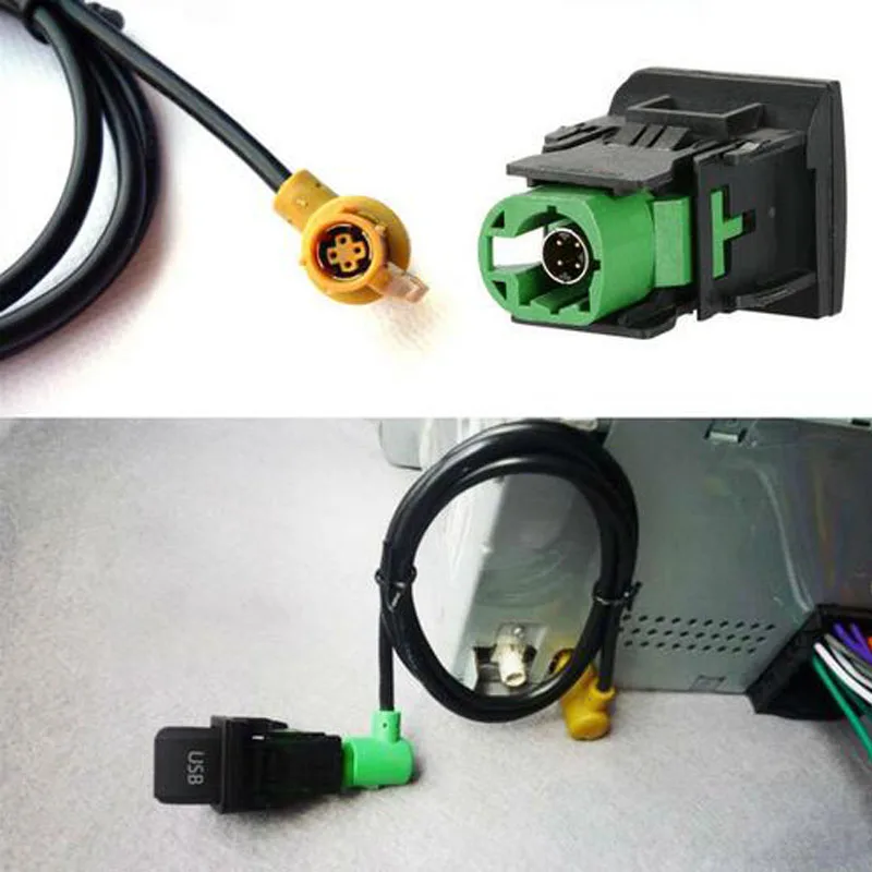 Автомобильный USB-Кабель-адаптер с переключателем для VW-Golf RCD510 RNS315 RCD300 + MK6 |