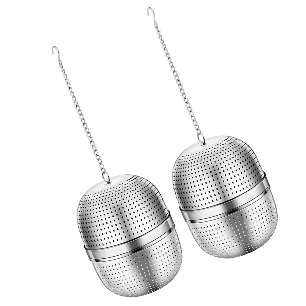 

2Pcs Stainless Steel Tea Infuser Metal Tea Infuser Loose Tea Steeper Mesh Spice Infuser Tea Brewing Tool