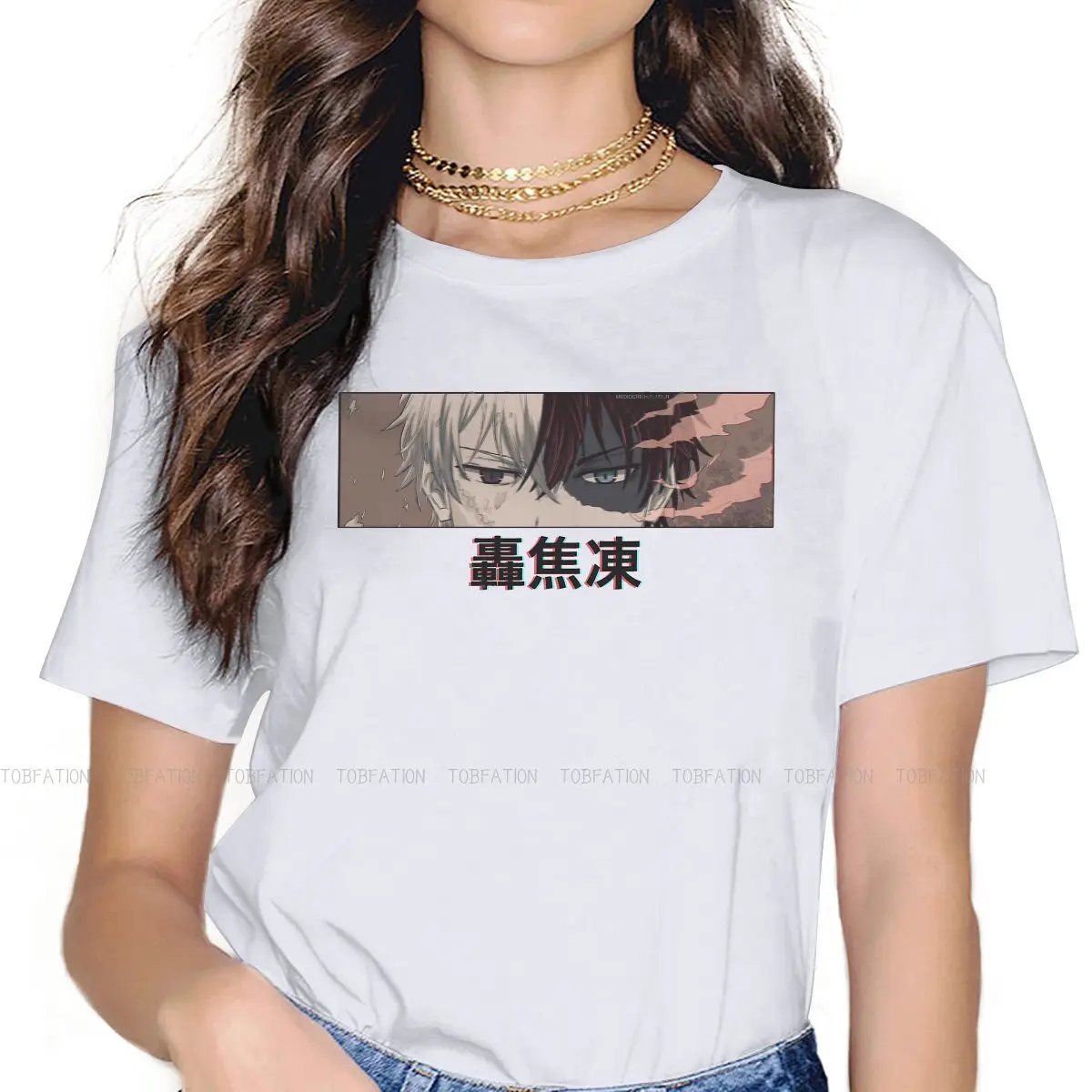 

Medio 4XL TShirt for Girl Todoroki Shoto Anime Hip Hop Gift Idea T Shirt Stuff Hot Sale