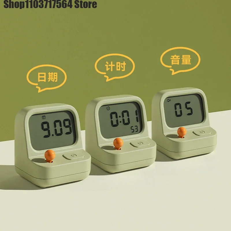 Игровая консоль Будильник Повтор бесшумные часы таймер двойного использования